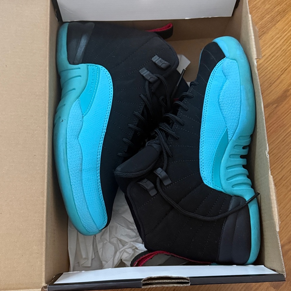 Jordan Black and Teal High-Tops
